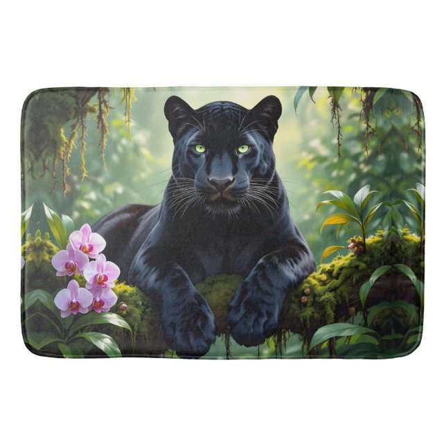 Black Panther in the Jungle Badrumsmatta (Framsidan)