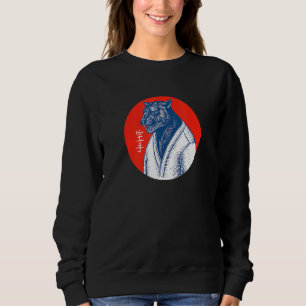 Black Panther Karate Japansk Art Aesthetic Graphi T Shirt