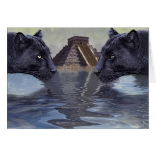 Black Panther Mexican Temple-samling Hälsningskort