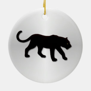 Black Panther på Silver Julgransprydnad Keramik