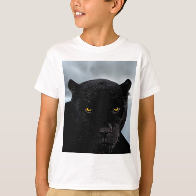 Black Panther Panthera Tee Shirt (Framsida)