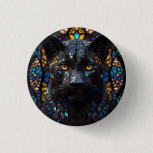 Black Panther Porträtt Knapp
