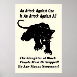 Black Panther Poster 'An Attack Against One Is An