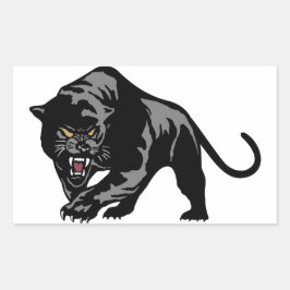 Black Panther Rektangulärt Klistermärke
