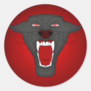 Black Panther Sticker Runt Klistermärke