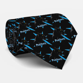 Black Panther Team Mascot på alla Färg Necktie Slips