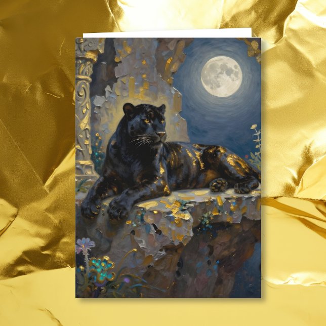 Black Panther Themed Happy Birthday  Kort (Skapare uppladdad)