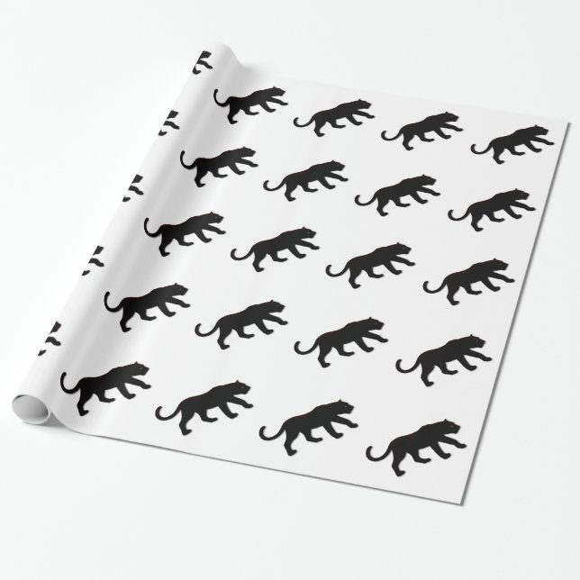 Black Panther White Presentpapper (Utrullad)