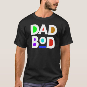 Black Pappa Bod Far Workout Fit Exercise Pappa G T Shirt
