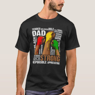 Black Pappa Fist Händer Black History Month Afro A T Shirt