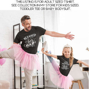 Black Pappa och Me Matching Blsed T Shirt