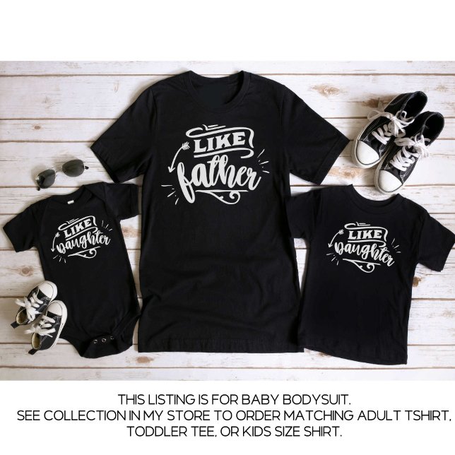 Black Pappa och Me Matching Far Dotter T Shirt (Skapare uppladdad)