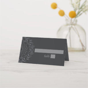 Black Papper cut Mandala Bröllop Placeringskort