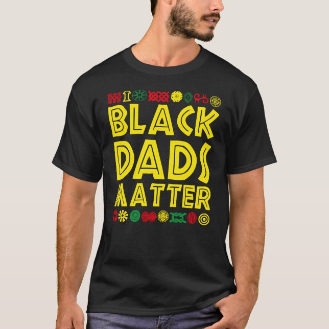 Black Pappor Matter Shirt, Black Fars dag Shirt T (Framsida)