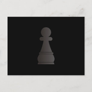 Black Pawn chess biet Vykort