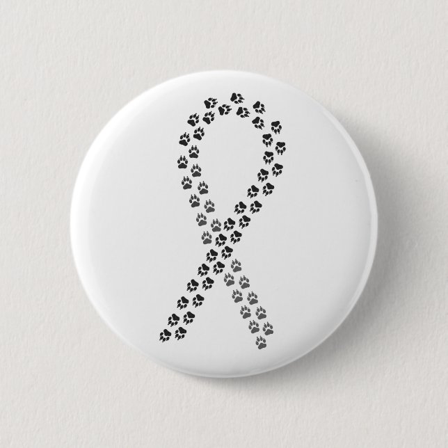 Black Pawprint-menyfliksområdet Knapp (Framsida)