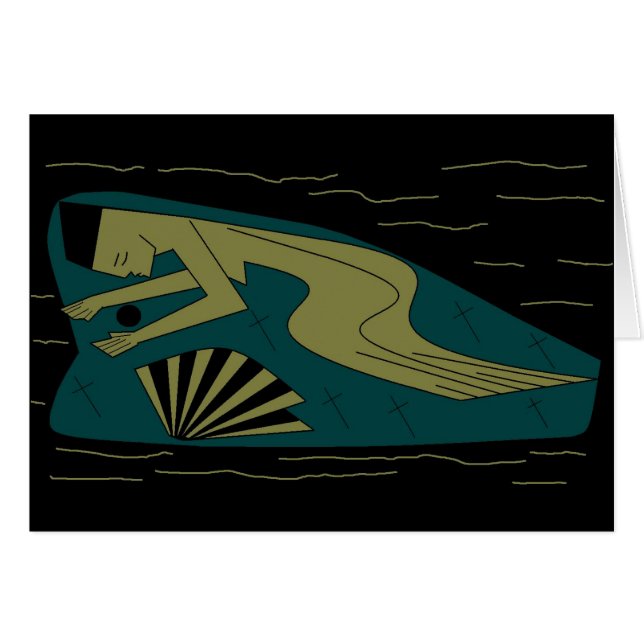 Black Pearl och Kor Hälsningskort (Framsidan Horizontal)