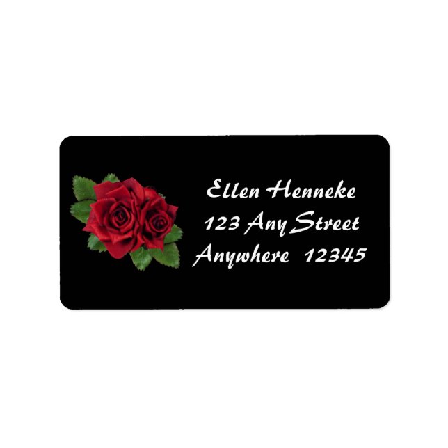 Black Pearl Ro Adressetikett (Framsidan)