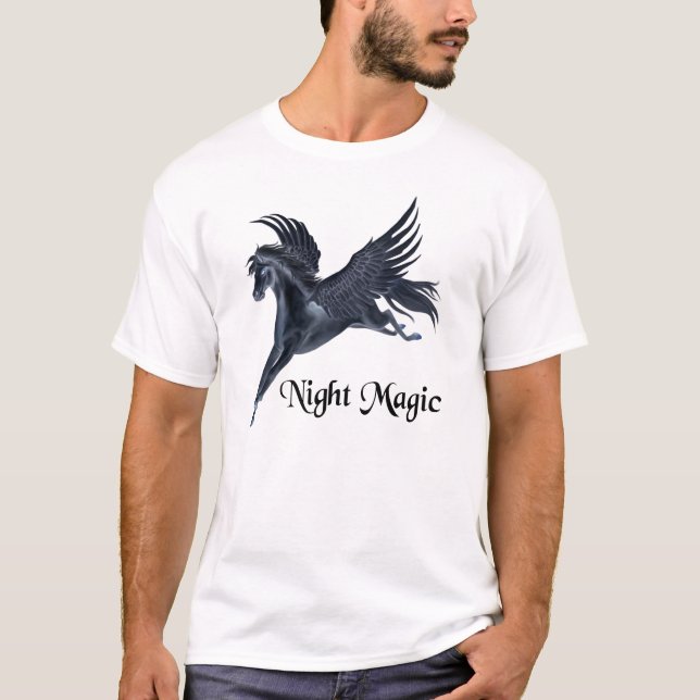 Black Pegasus T Shirt (Framsida)