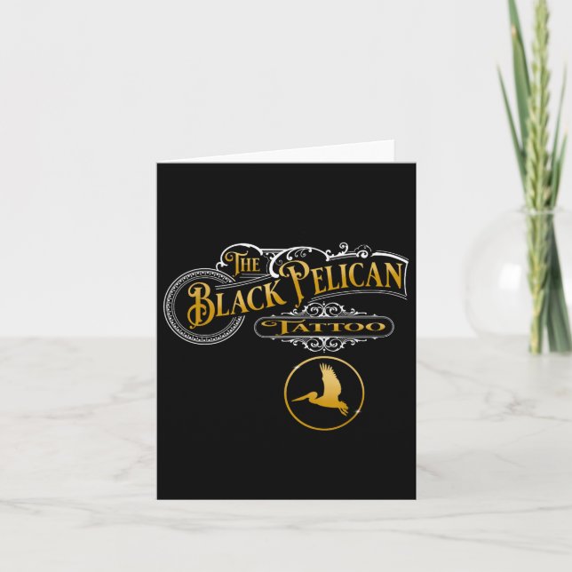 Black Pelican Tatto Shop Kort (Framsida)