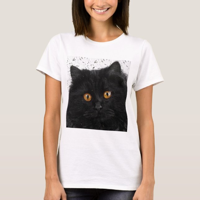 Black Persian Ansikte T-shirt (Framsida)