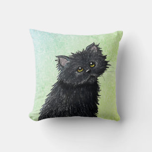 Black Persian Cat Kudde