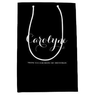 Black Personlig Bridesmaid Möhippa