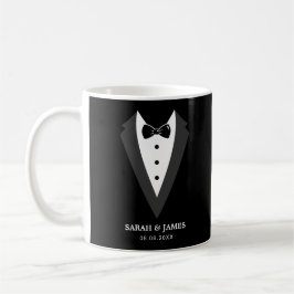 Black Personlig Groomsman Kaffemugg