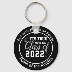 Black Personlig High School Class 2022 Nyckelring