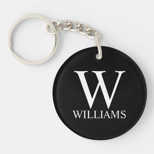 Black Personlig Monogram och Namn (Framsidan)