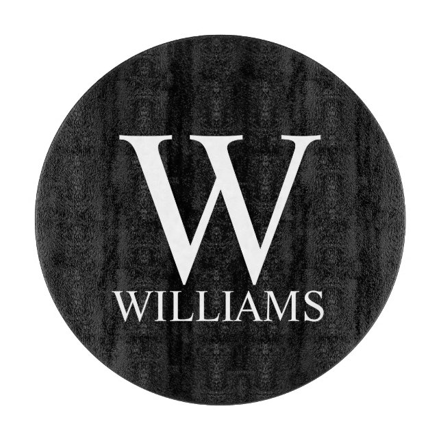 Black Personlig Monogram och Namn (Framsidan)