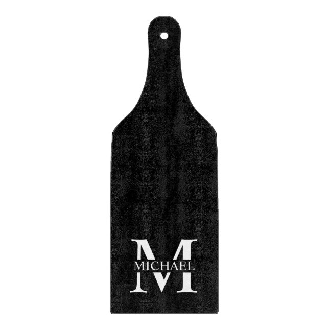 Black Personlig Monogram och Namn (Framsidan)