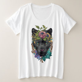 Black Phanter i Flower T Shirt