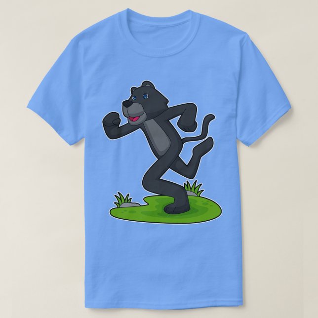 Black Phanter Running Fitness T Shirt (Design framsida)