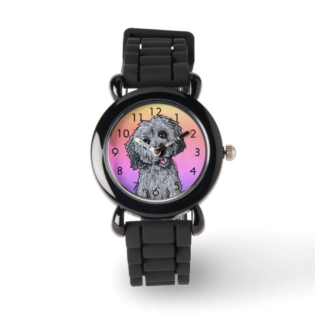 Black Phantom DOODLEMOJI Watch Armbandsur (Framsida)