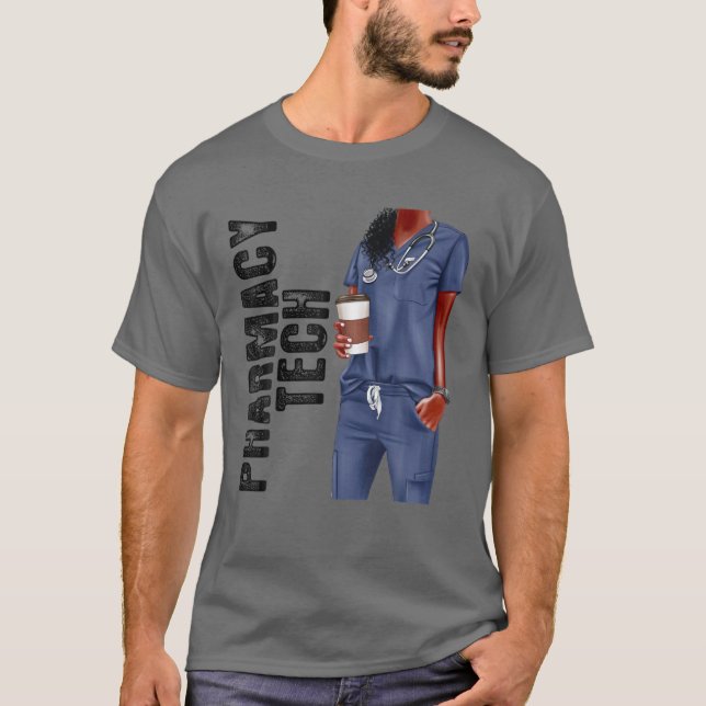 Black Pharmacy Tech Afro Kärlek Melanin African Am T Shirt (Framsida)