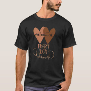 Black Pharmacy Tech Melanated Black History Pharm T Shirt