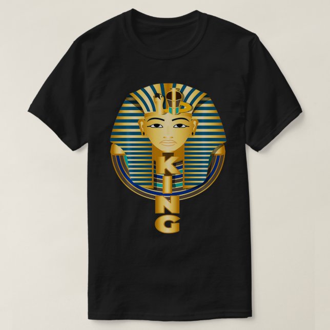 Black Pharoah Kung Egypten Egyptian T Shirt (Design framsida)