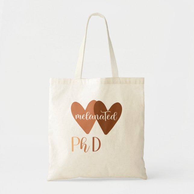 Black Phd Studenten Phdiva Cute Melanated Doctora Tygkasse (Framsidan)