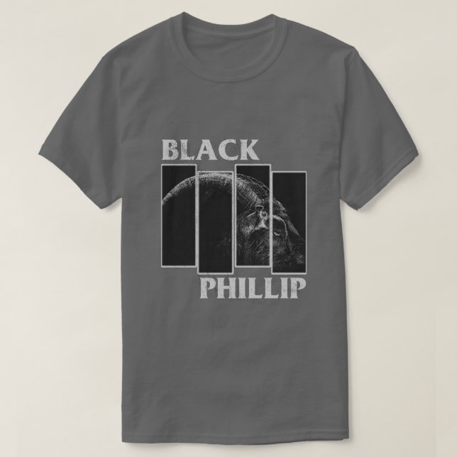 Black Phillip Distress Version Pillow T Shirt (Design framsida)