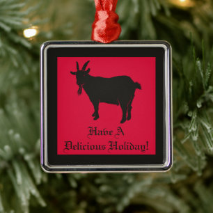 Black Phillip Folk Horror Julgransprydnad Metall