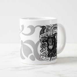 Black Phillip "Live Delicious"-pennan och bläck Jumbo Mugg