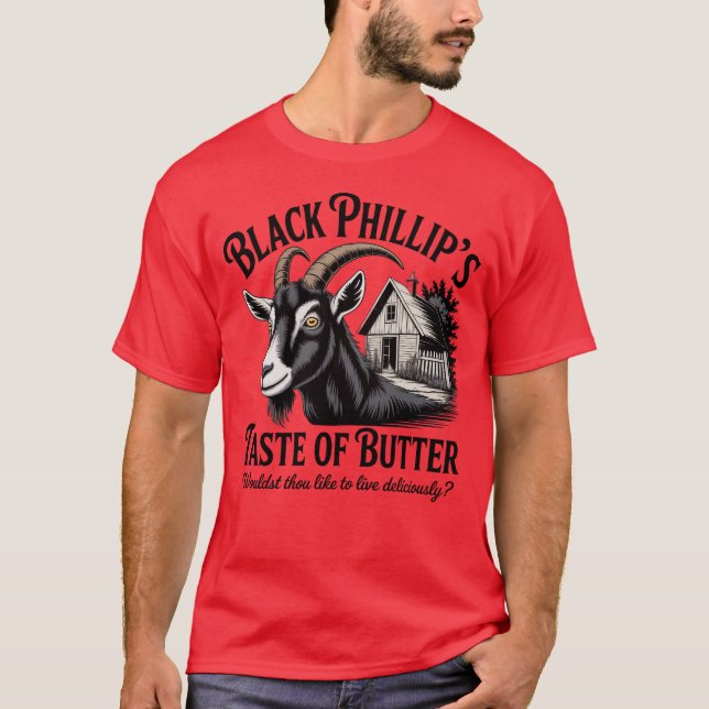 Black Phillips smak av smör T Shirt (Framsida)