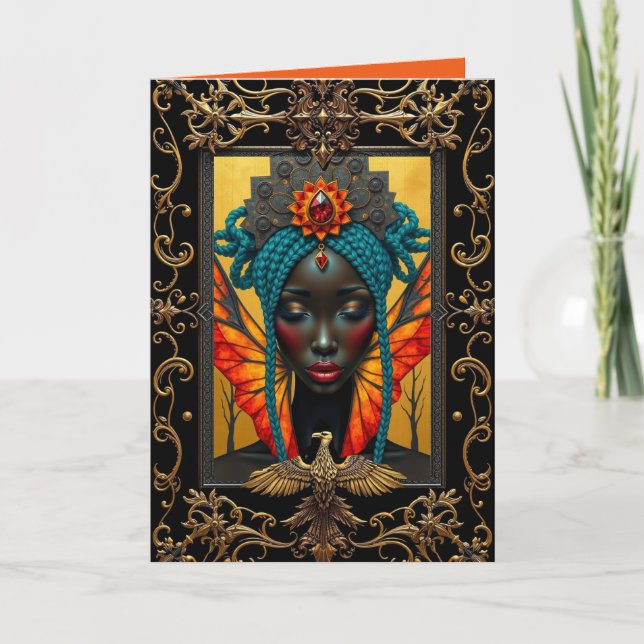 Black Phoenix Anteckningskort (Framsida)