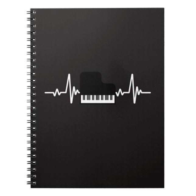 Black Pianist Gifts Piano Player Music Musicians Anteckningsbok (Framsidan)