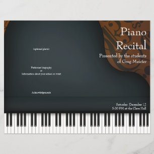 Black Piano on Brown Foled Skäl Program