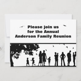 Black Picnic Graphic Family Reunion | Familj Namn Inbjudningar