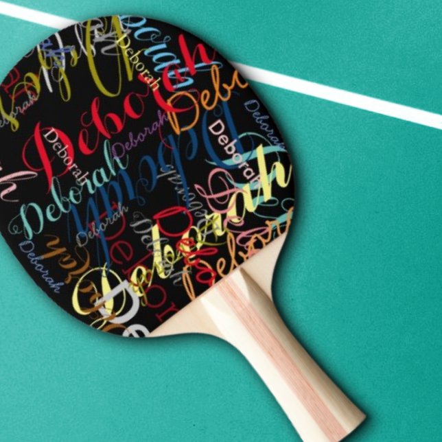 Black Ping Pong Paddles med Namn Pingisracket (Skapare uppladdad)