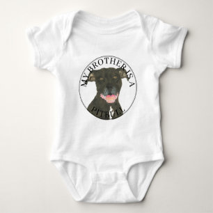 Black Pitbull Hund T Shirt