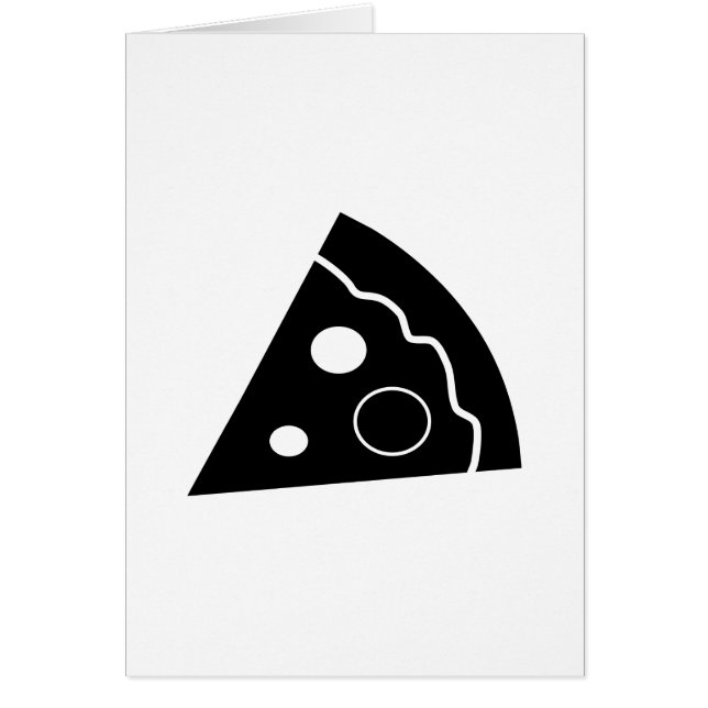Black Pizza Hälsningskort (Framsidan)